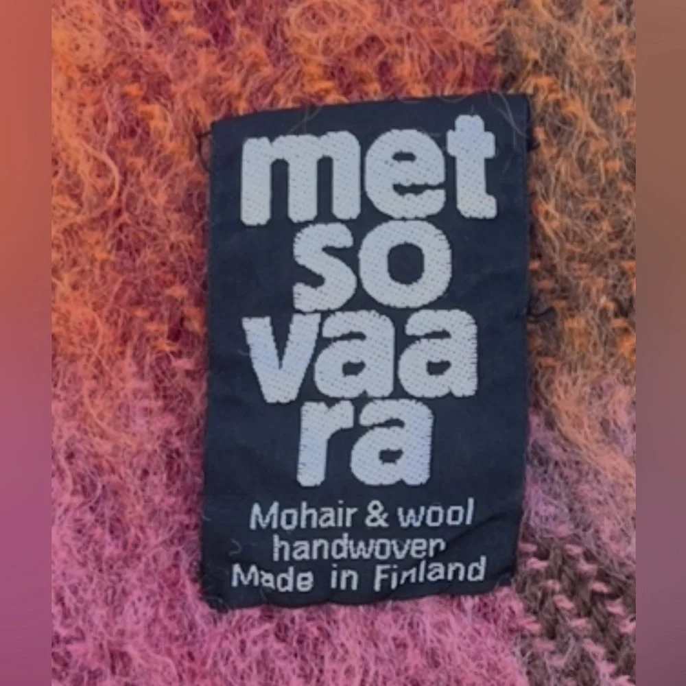 Metsovaara Mohair and Wool blankets. Made in Finland. Set of 2.